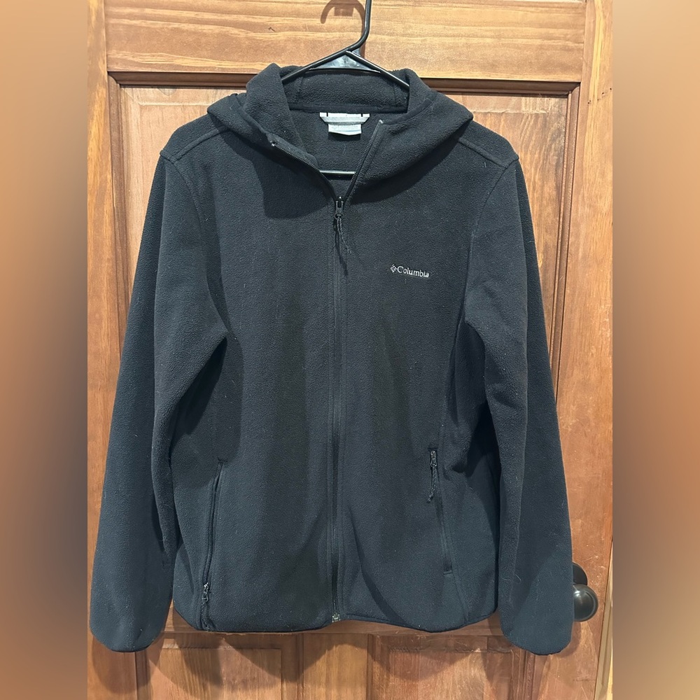 Columbia hooded fleece jacket women’s Large